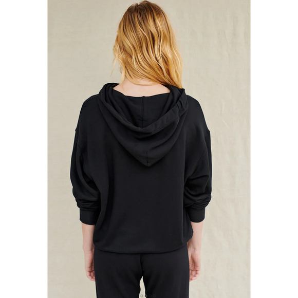 Stateside Women Softest Fleece Hoodie Black Size XS - Picture 3 of 4